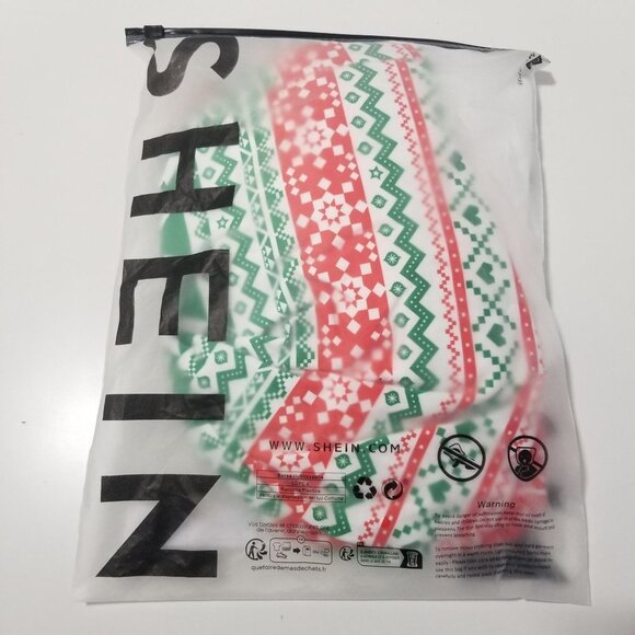 NEW SHIEN Plus Christmas‎ Tree & Slogan Graphic PJ Set Size 1XL - Picture 7 of 7